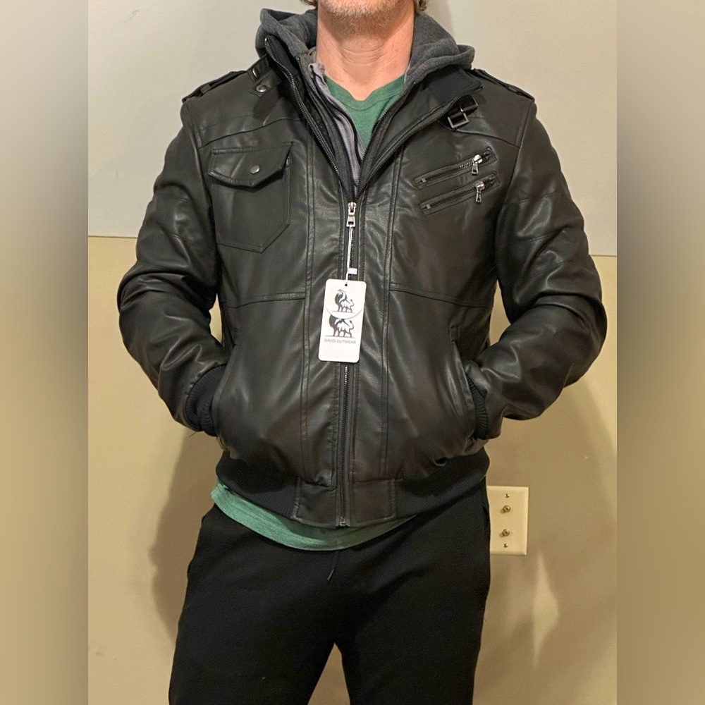 David Outwear Salvador Leather Jacket,men’s
